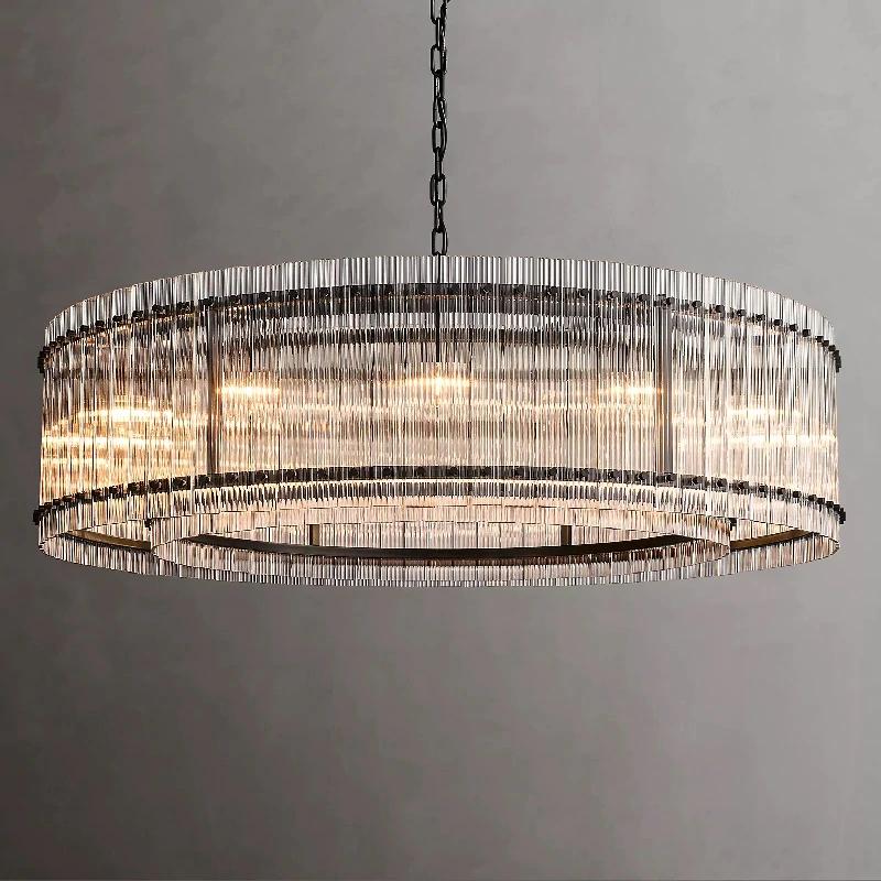 San Marcom Modern Glass Round Chandelier 48"