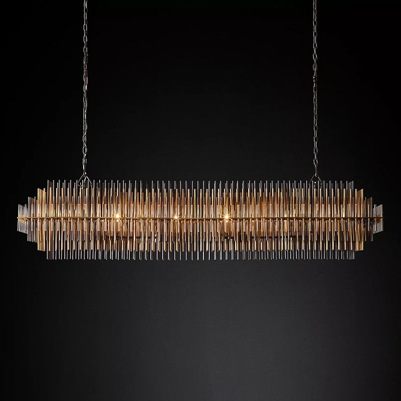Emile Rectangular Chandelier 64″ Customized