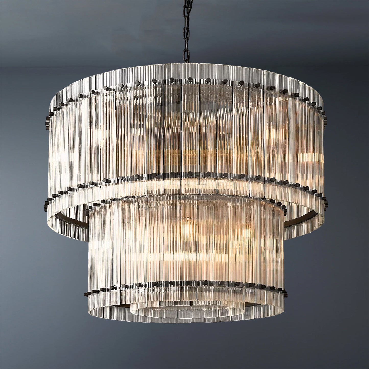 San Marcom TWO-TIER Round Chandelier 37″
