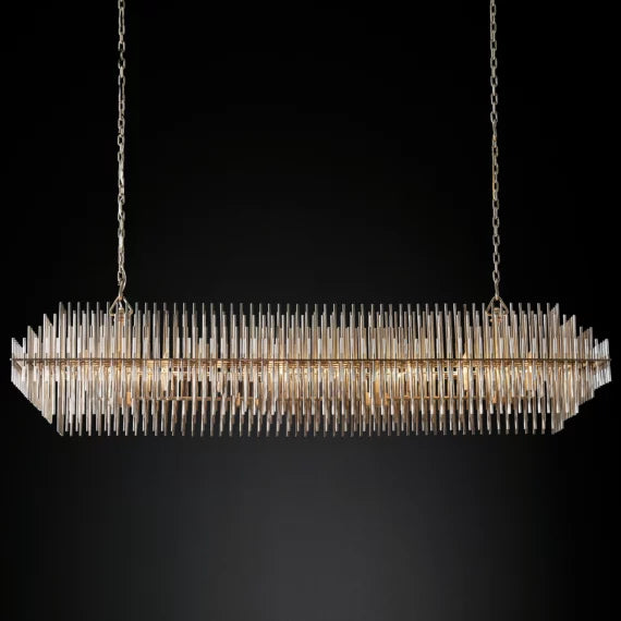 Emile Rectangular Chandelier 64″ Customized