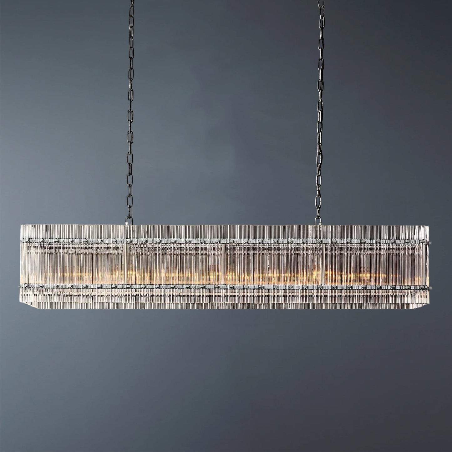 San Marcom Rectangular Crystal Chandelier 54"