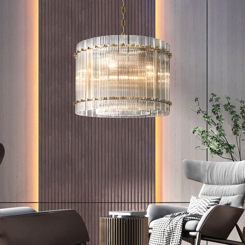 Modern luxury Round Chandelier 22"