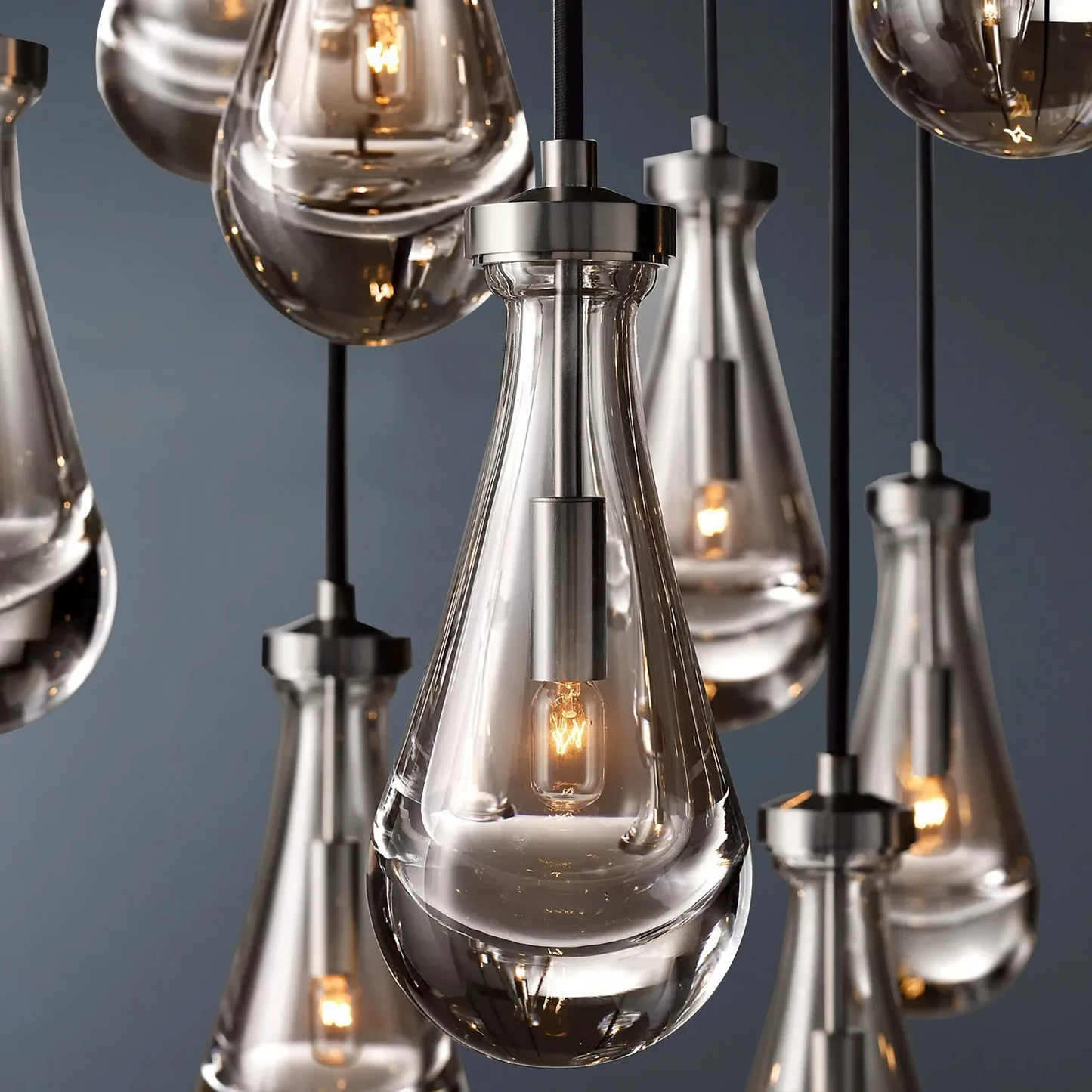 Raindrop Linear 5-Light Rod Chandelier