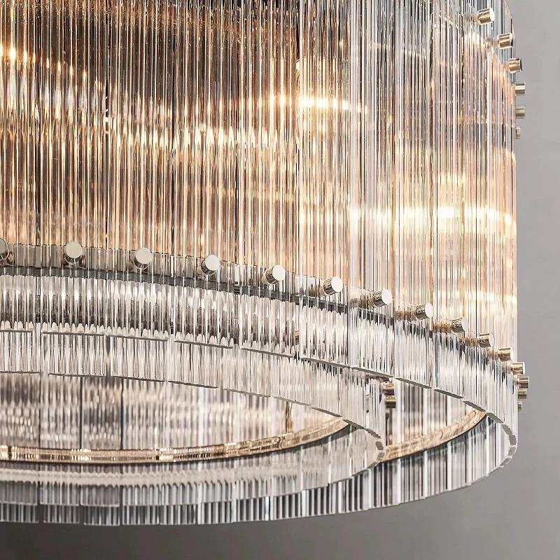 San Marcom Modern Glass Round Chandelier 48"