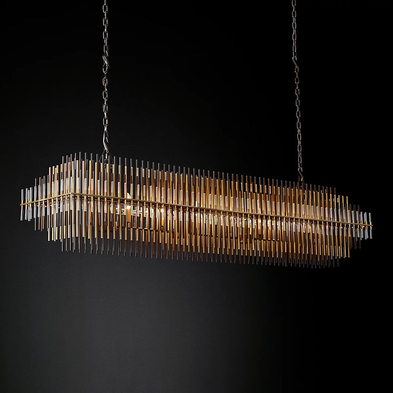 Emile Rectangular Chandelier 64″ Customized