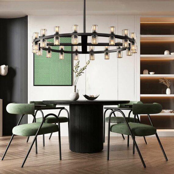 Arcachon Round Chandelier 48″,48-Lights