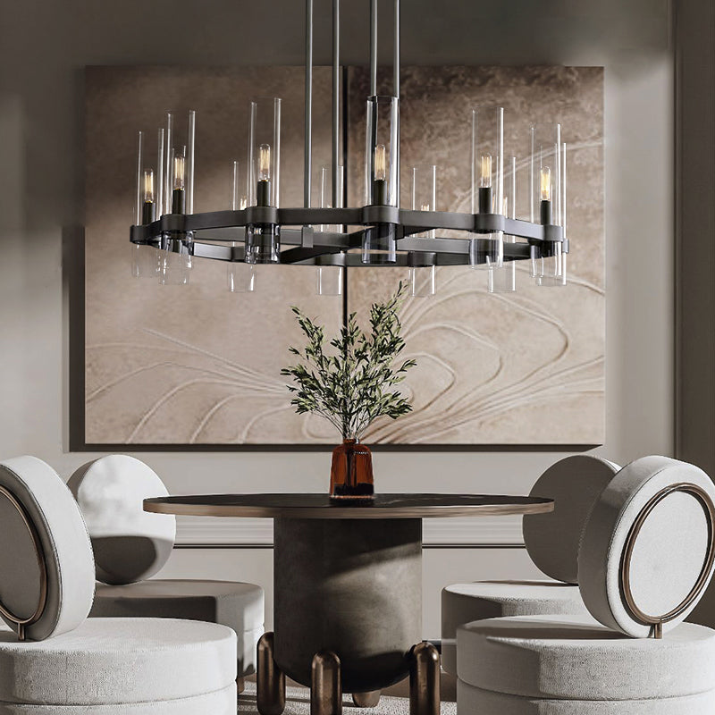 Ravelle Round Chandelier 48″,16-Lights