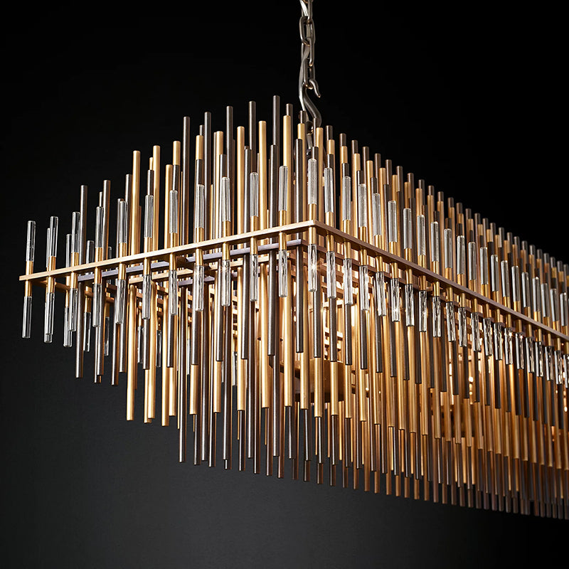 Emile Rectangular Chandelier 64″ Customized
