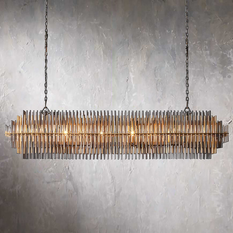 Emile Rectangular Chandelier 64″ Customized