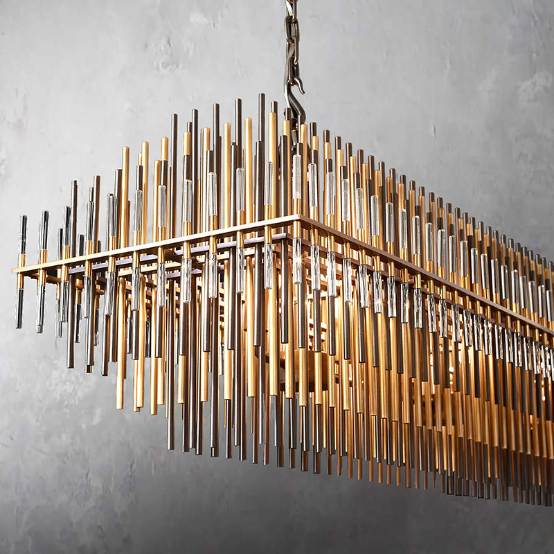 Emile Rectangular Chandelier 64″ Customized