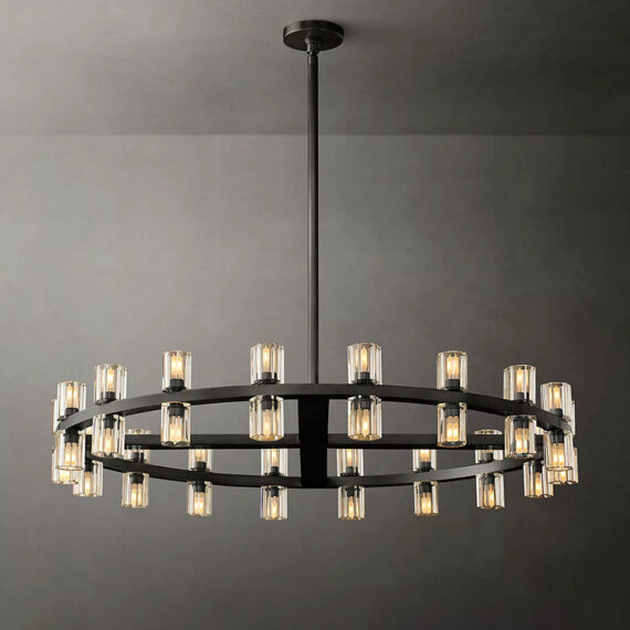 Arcachon Round Chandelier 36″, 36-Lights