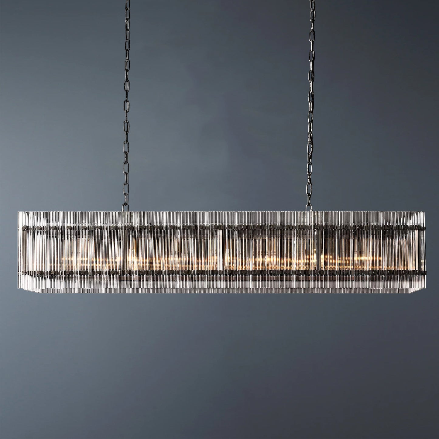San Marcom Rectangular Crystal Chandelier 72"