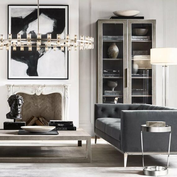 Arcachon Round Chandelier 48″,48-Lights