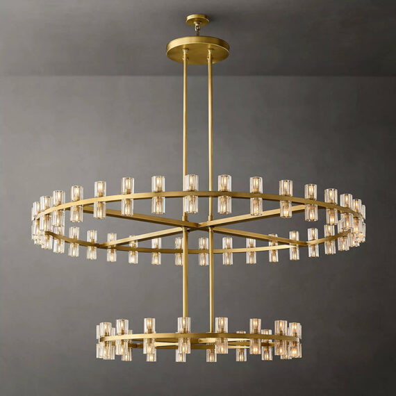 Arcachon 2-Tier Round Chandelier 60″,108-Lights