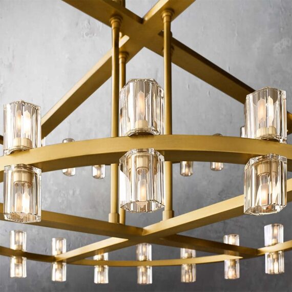 Arcachon 2-Tier Round Chandelier 60″,108-Lights