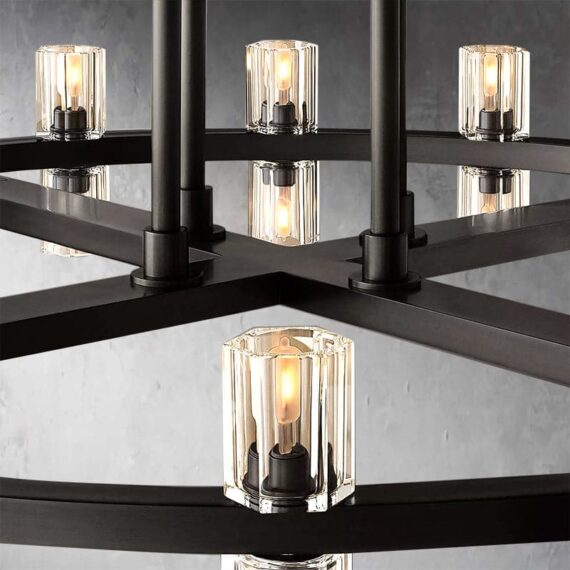 Arcachon 2-Tier Round Chandelier 60″,108-Lights