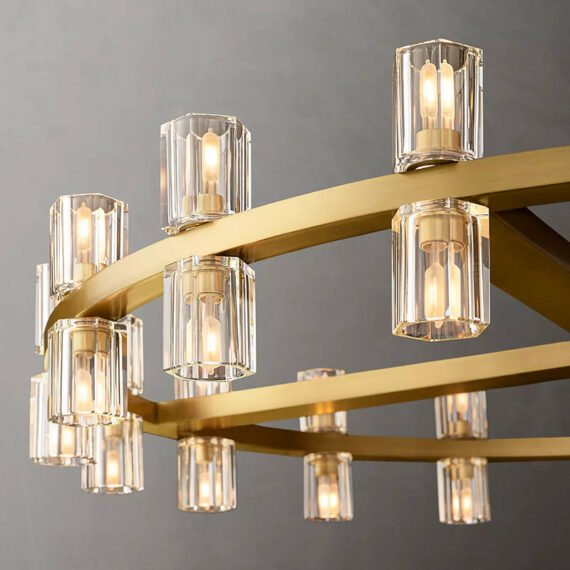 Arcachon Round Chandelier 36″, 36-Lights