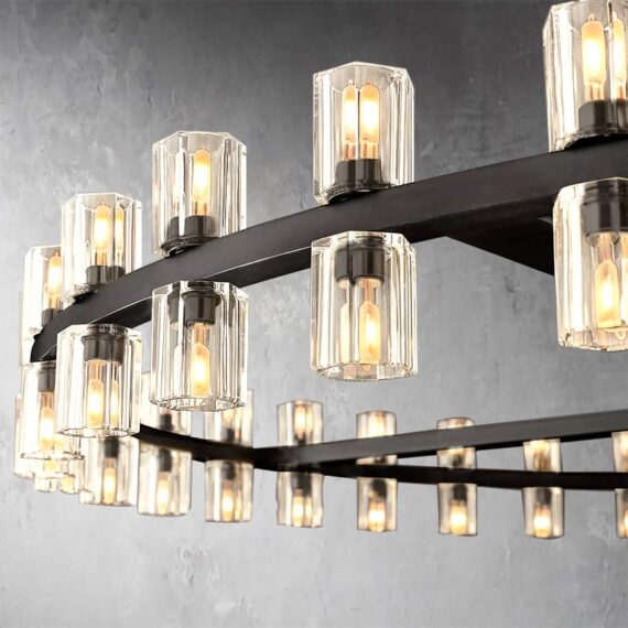 Arcachon 2-Tier Round Chandelier 60″,108-Lights