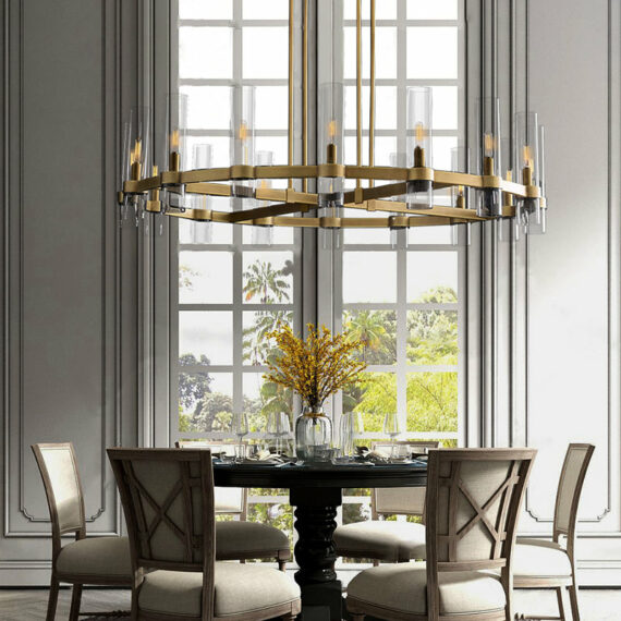 Ravelle Round Chandelier 48″,16-Lights