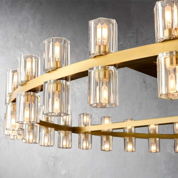 Arcachon 2-Tier Round Chandelier 60″,108-Lights