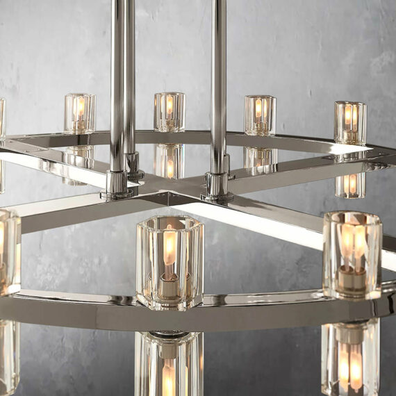 Arcachon 2-Tier Round Chandelier 60″,108-Lights