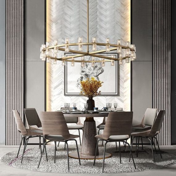 Arcachon Round Chandelier 48″,48-Lights