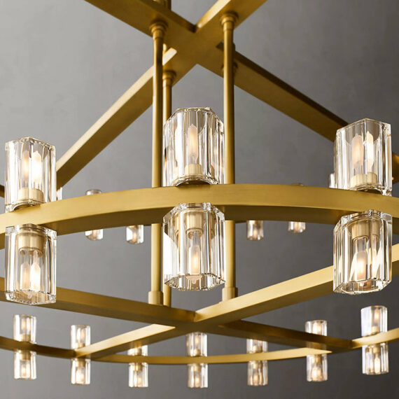 Arcachon 2-Tier Round Chandelier 60″,108-Lights