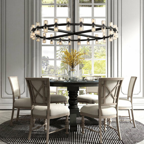 Arcachon Round Chandelier 48″,48-Lights