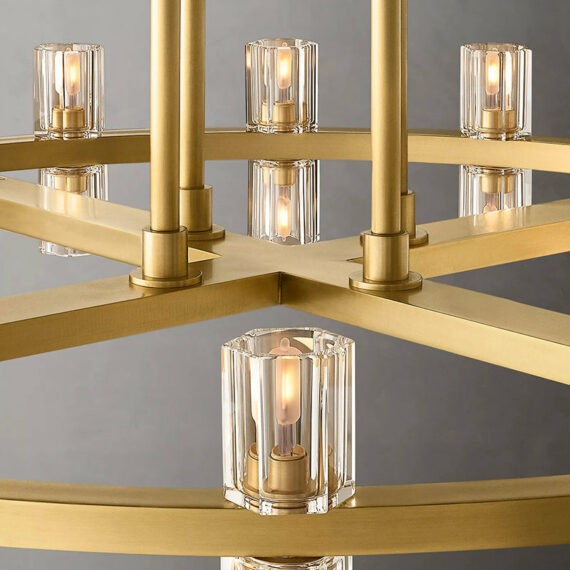 Arcachon 2-Tier Round Chandelier 60″,108-Lights