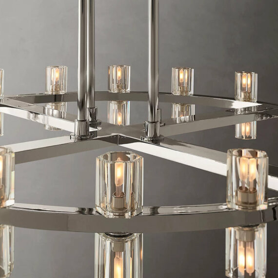 Arcachon 2-Tier Round Chandelier 60″,108-Lights