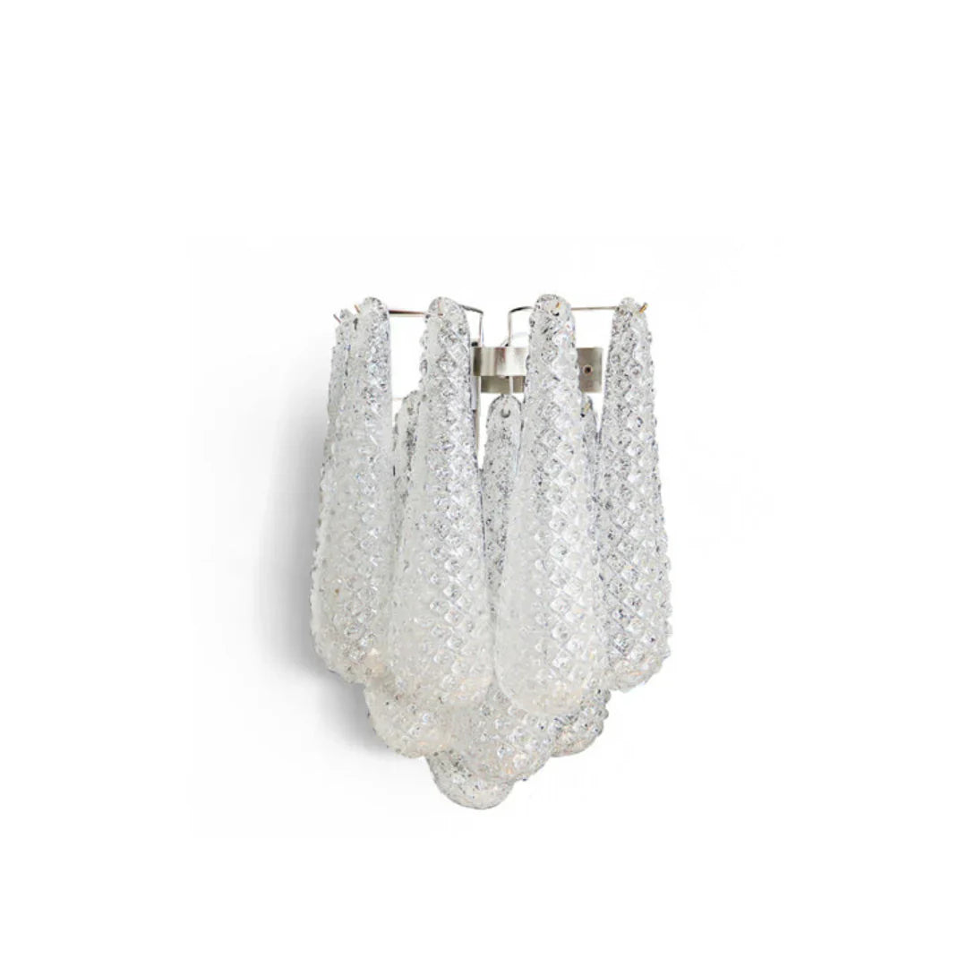 Murano Petals White Wall Light