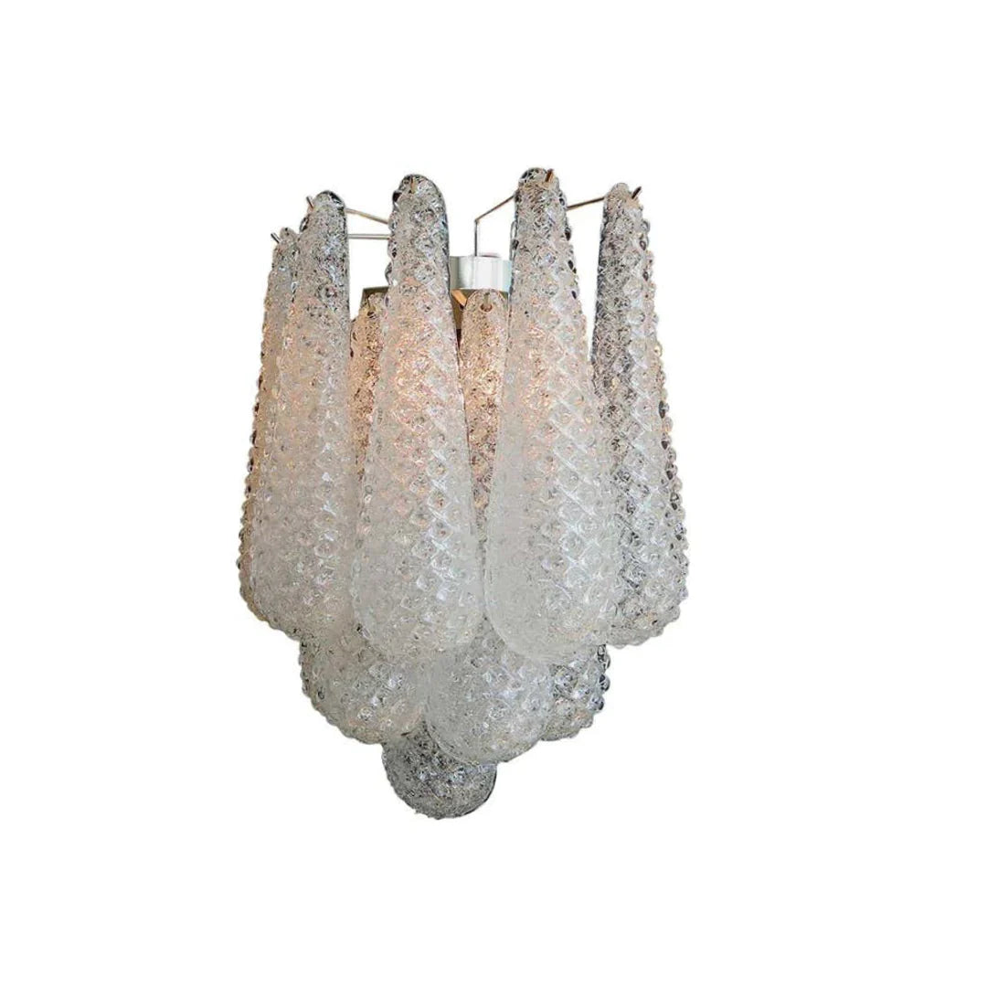 Murano Petals White Wall Light