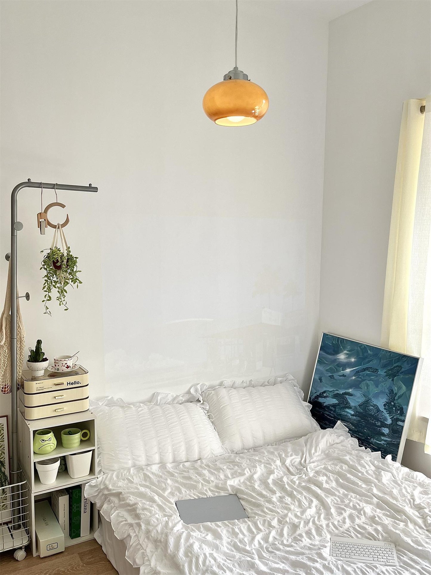 Oval Persimmon Pendant Light
