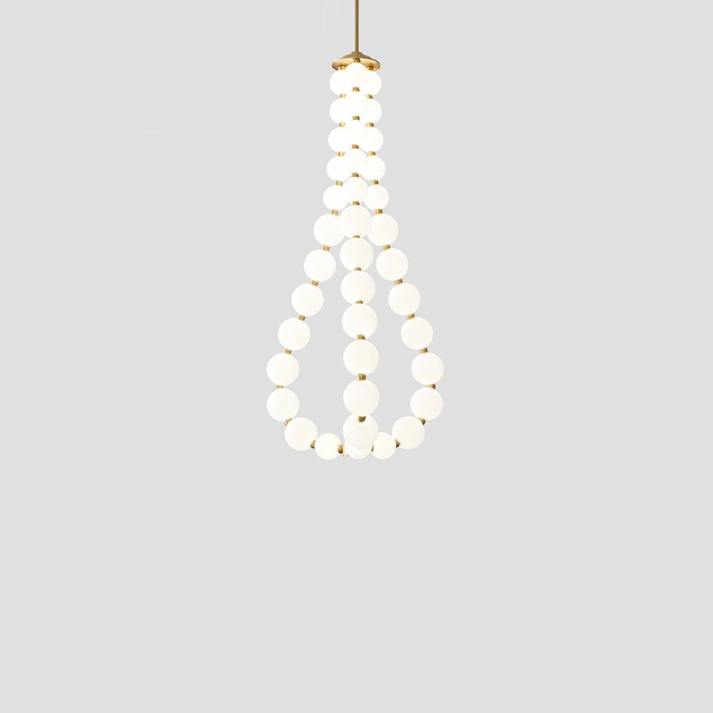 Glass Pearl Necklace Chandelier
