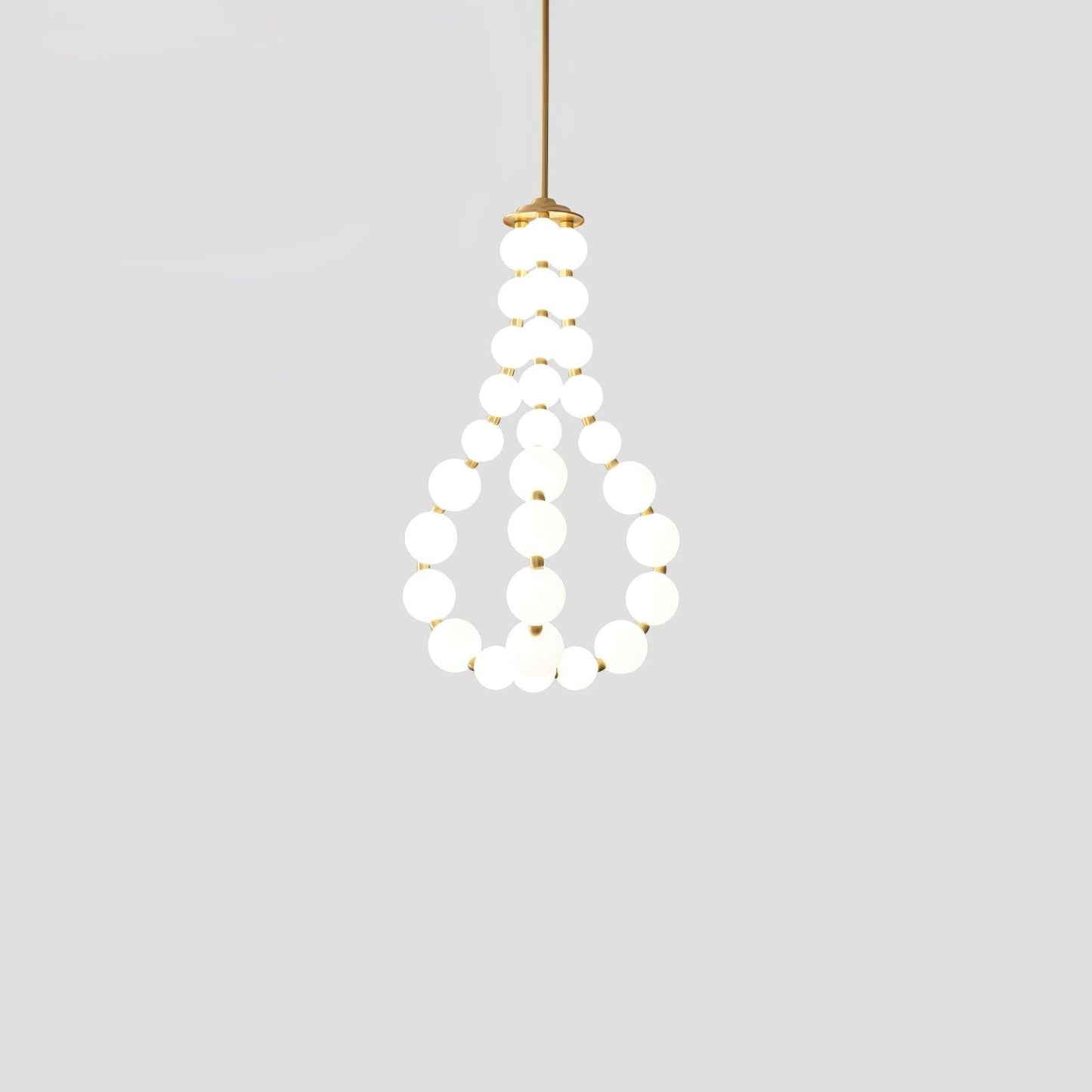 Glass Pearl Necklace Chandelier
