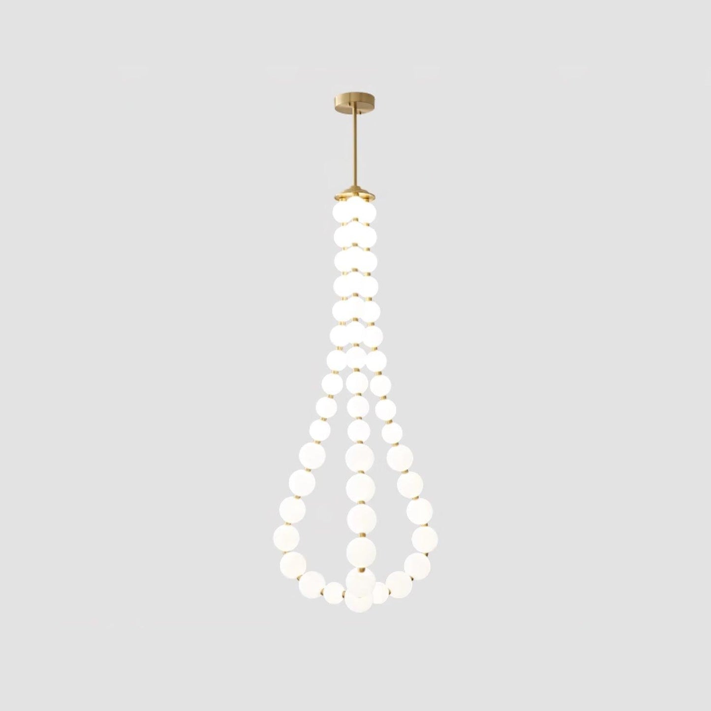 Glass Pearl Necklace Chandelier