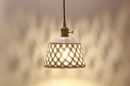 Openwork Ceramic Pendant Lamp