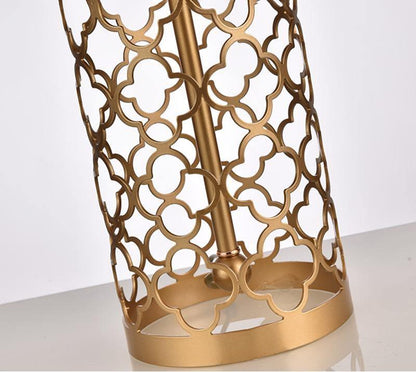 Openwork Metal Table Lamp
