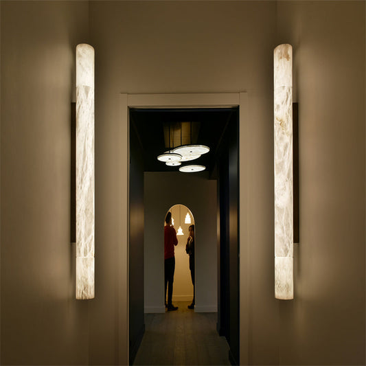 Modern Alabaster Wall Sconce