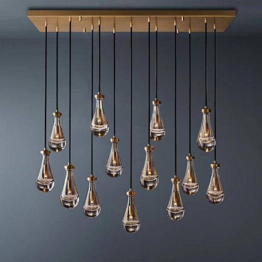 Raindrop Linear Chandelier 54″,13-Lights