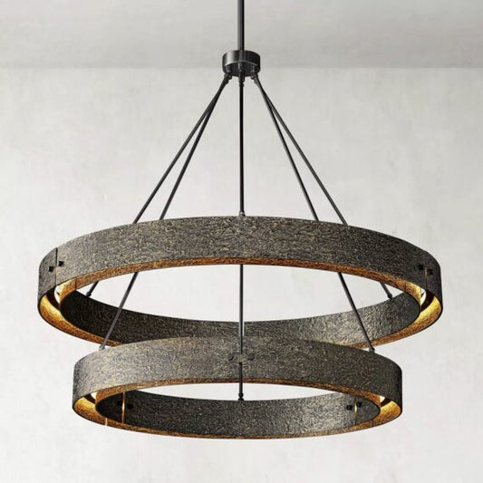 Vouvray Two-Tier Round Chandelier 60″