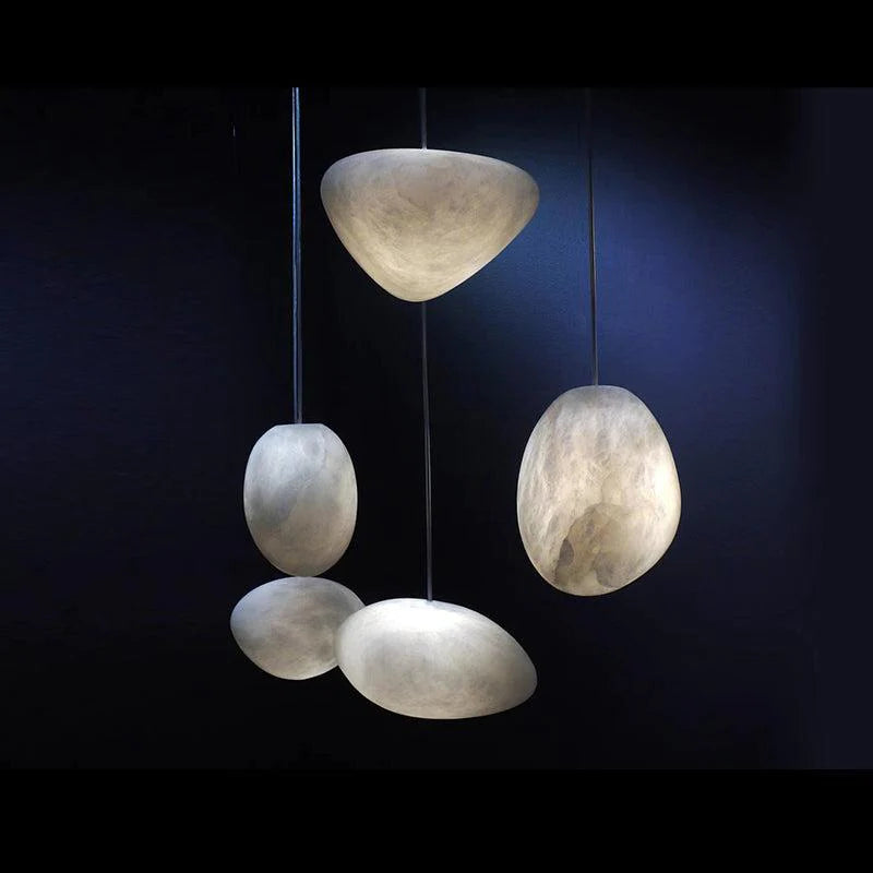 Creative Shine Alabaster Natural Stone Pendant Light