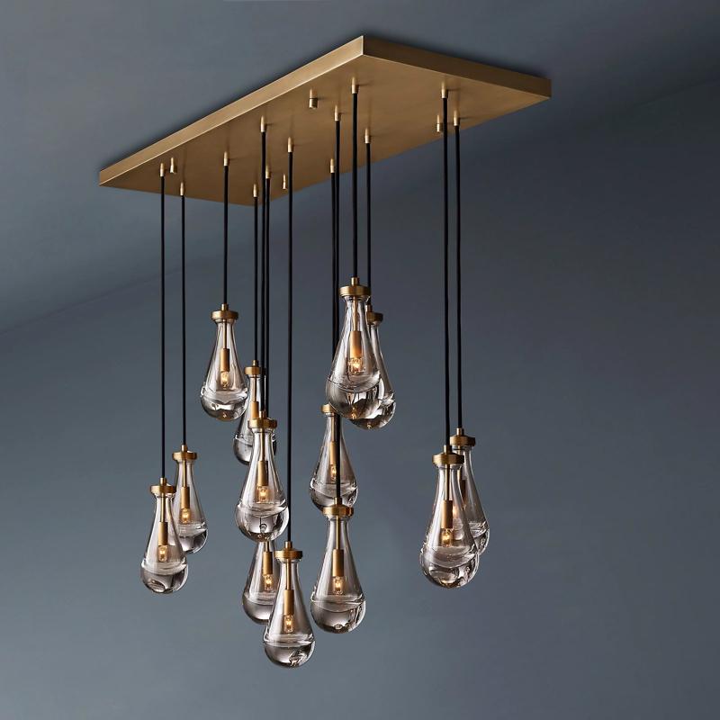 Raindrop Linear Chandelier 54″,13-Lights