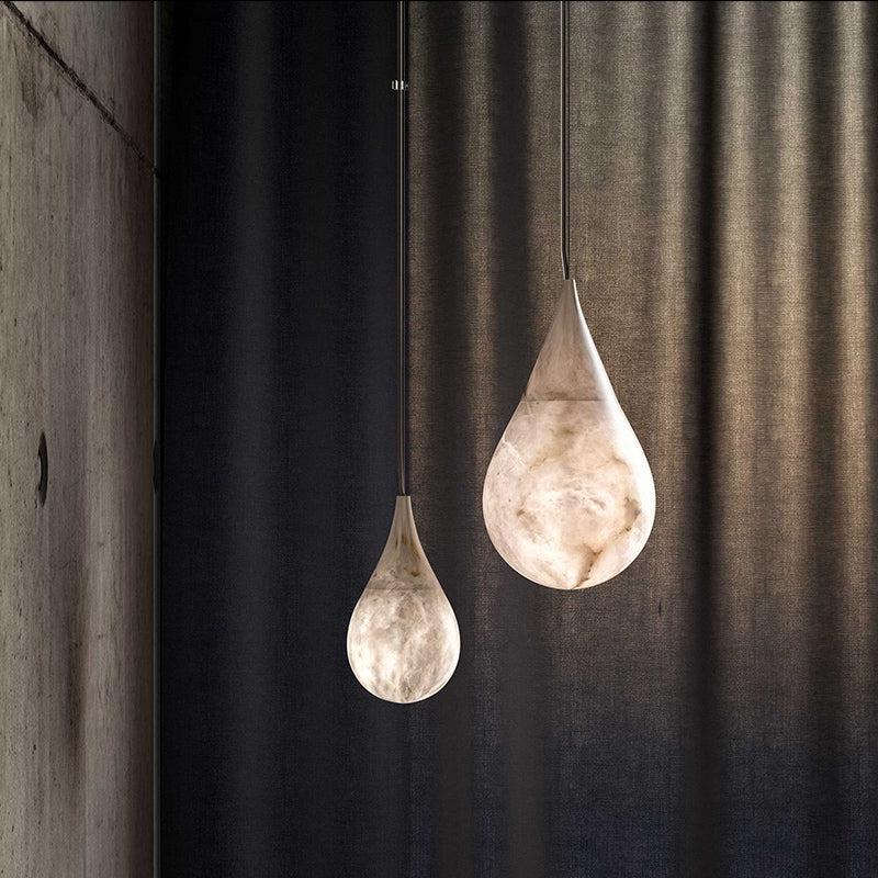 Alabaster Rain Pendant Light For Dining Table