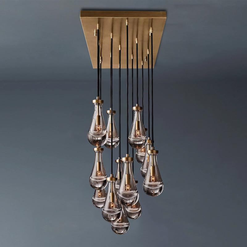 Raindrop Linear Chandelier 54″,13-Lights