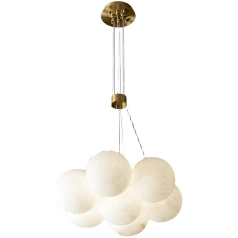 Modern Creative Alabaster ball chandelier