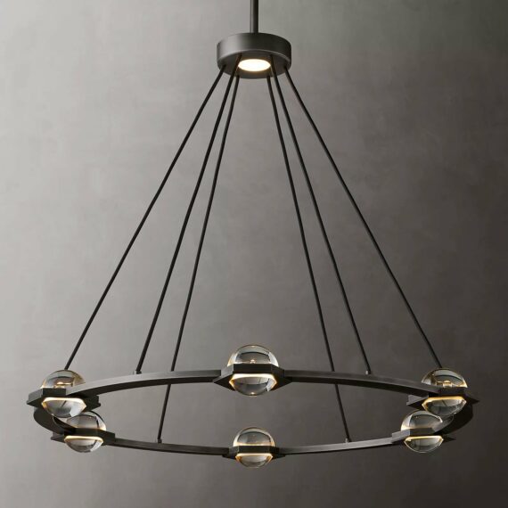 Eclatant Round Chandelier 36″ LED Lights