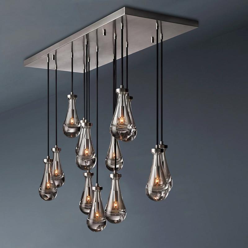 Raindrop Linear Chandelier 54″,13-Lights