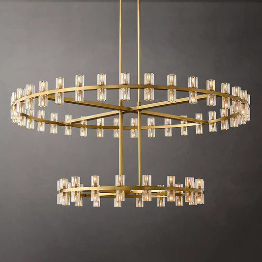 Arcachon 2-Tier Round Chandelier 60″,108-Lights