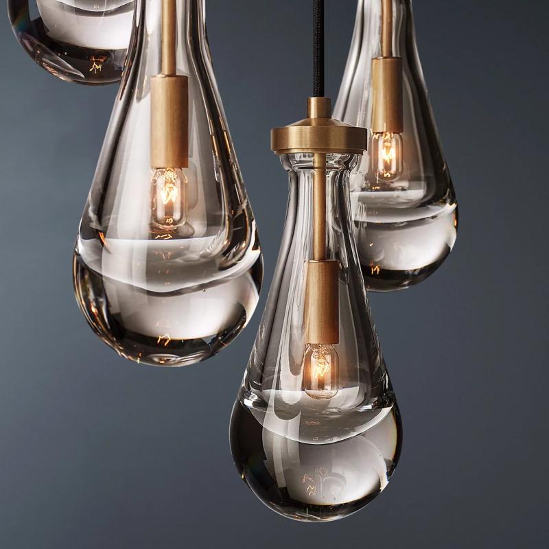 Raindrop Round Chandelier 47″, 21-Lights